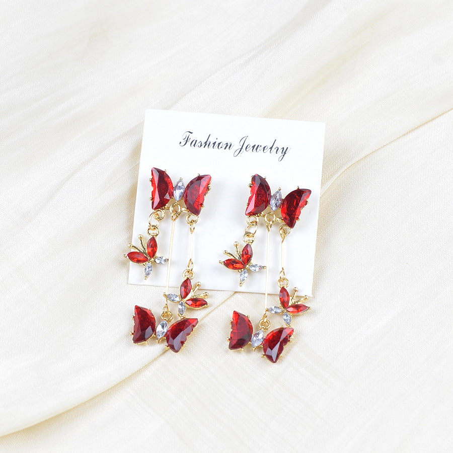 Butterfly Dance Super Fairy Butterfly Fringe Earrings