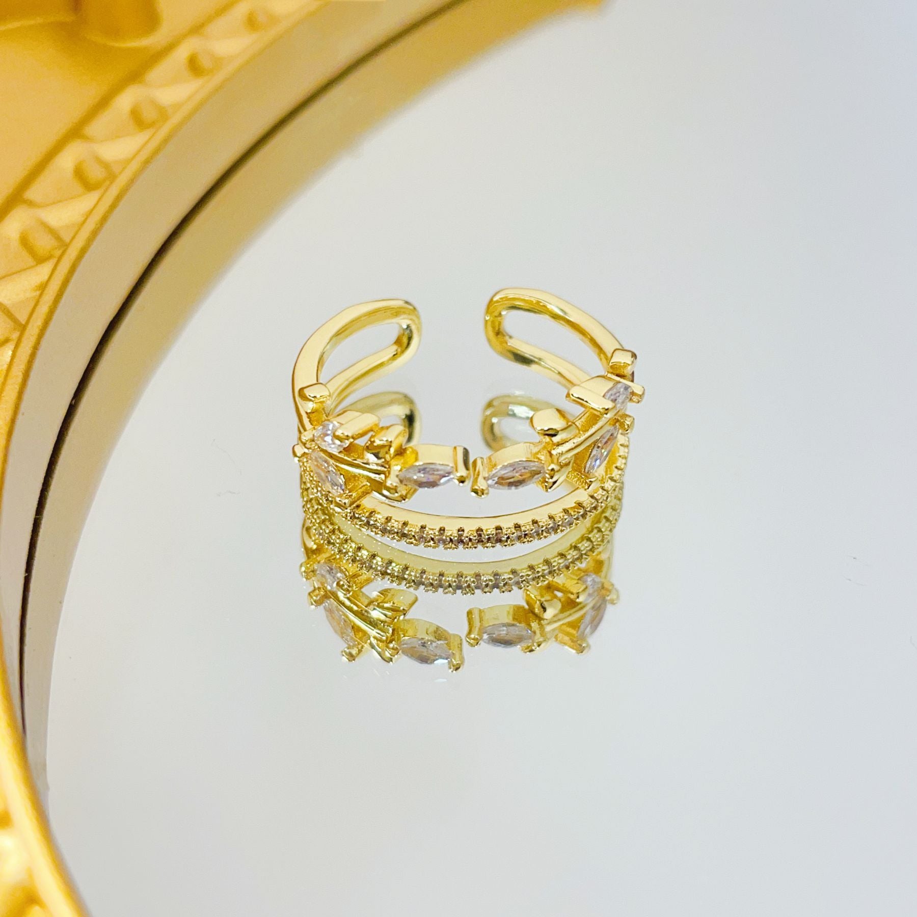 Women's Versatile Fashion Japanese And Korean Style Leaf Ring