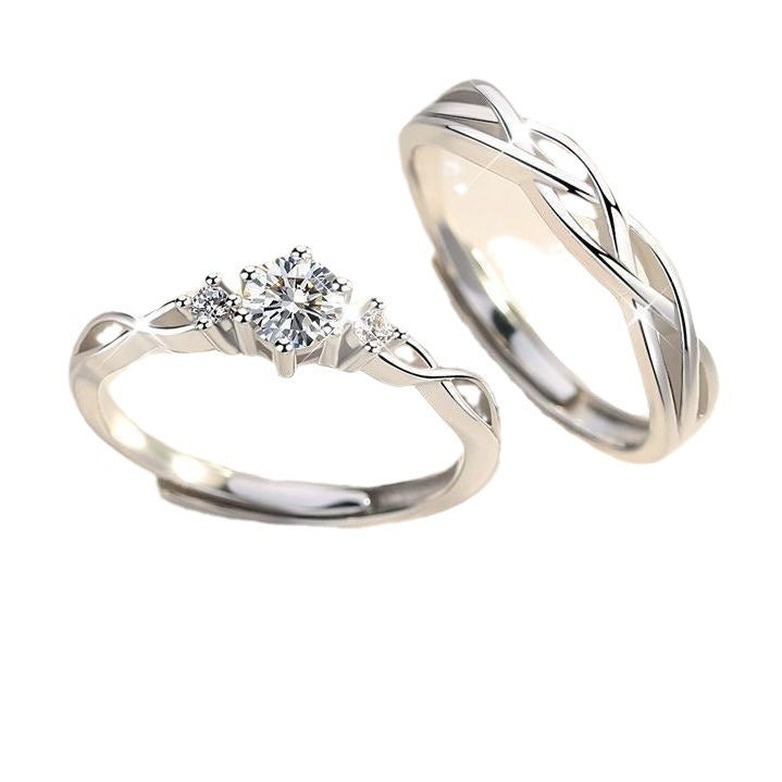 Simple And Elegant Couple's Ring For Men And Women