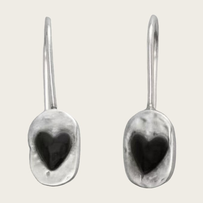Retro Carved Hammered Heart-shaped Women's