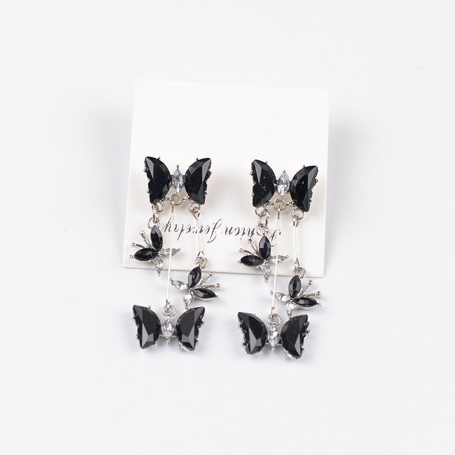 Butterfly Dance Super Fairy Butterfly Fringe Earrings