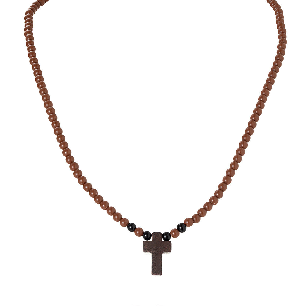 Men's Acrylic Bead Adjustable Necklace And Bracelet