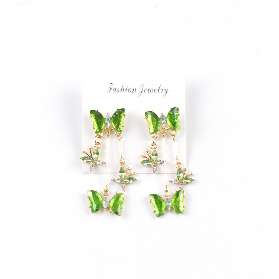 Butterfly Dance Super Fairy Butterfly Fringe Earrings