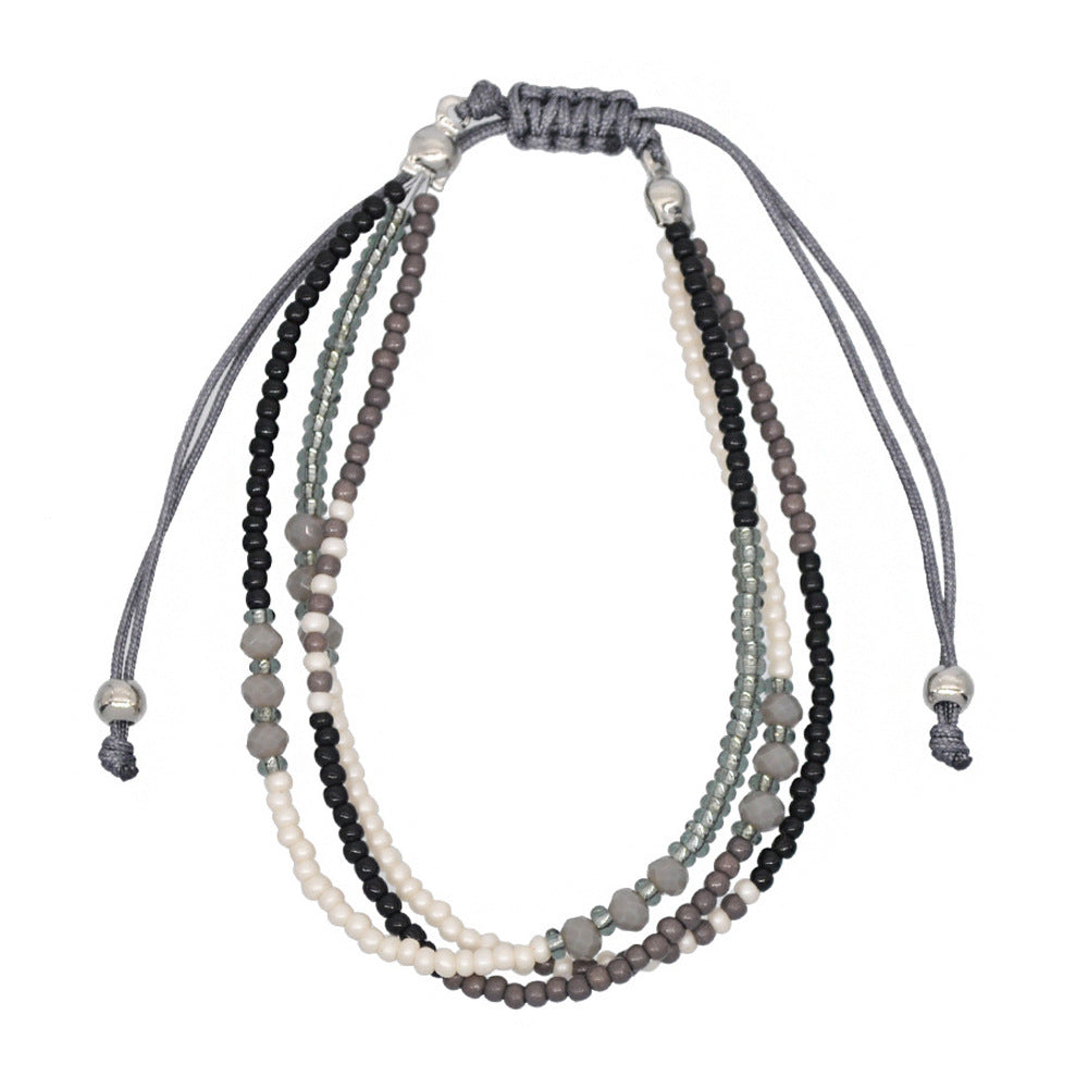 Ethnic Feng Shui Crystal Braided Bracelet