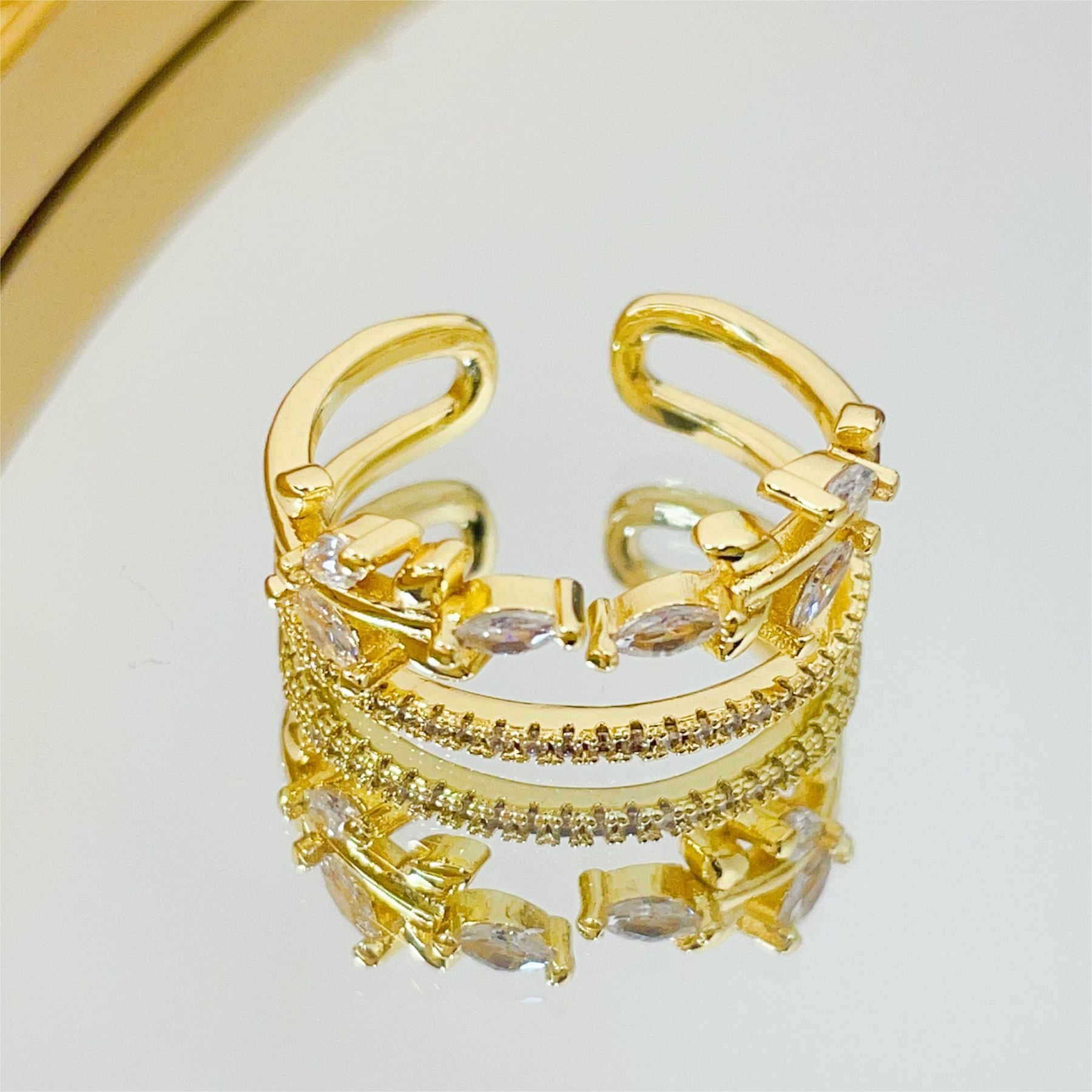 Women's Versatile Fashion Japanese And Korean Style Leaf Ring