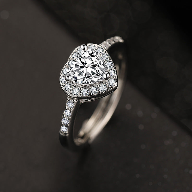 Fashion Simple New Princess Love Couple Rings