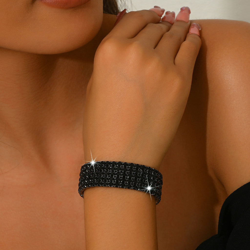 Single Row Multi-row Diamond Drill Bracelet