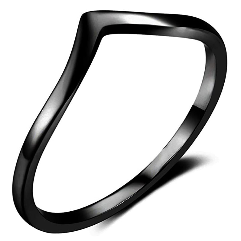 Geometric Arc Ring Simple And Fashionable Women